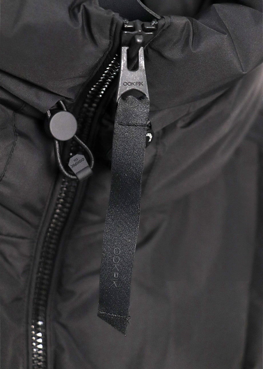OOKPIK-RIVER-BLACK ZIP PULLER DETAIL